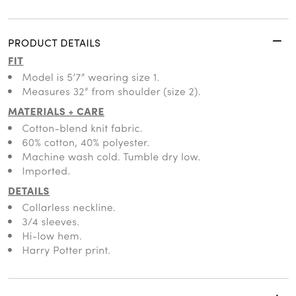 Torrid Warner Bros Harry Potter Lexi Chiffon Hi Low Blouse Size 2 - Picture 5 of 8